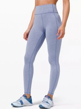 Lululemon Invigorate High-Rise Tight 28" Heathered Water Drop Sz 10